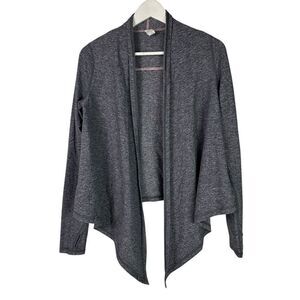 Ivivva Girls Fours a Charm Wrap Sweater Grey size 14